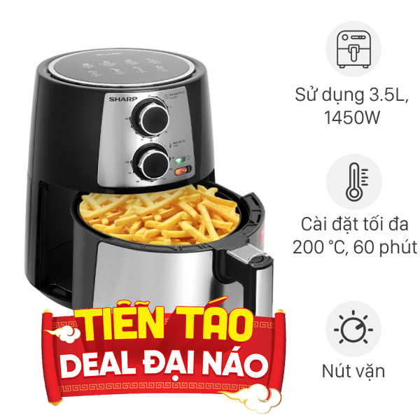 Nồi chiên không dầu Sharp 4.2 lít KF-AF42MV-ST
