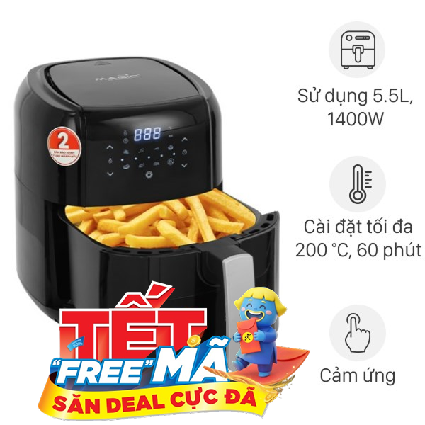 Nồi chiên không dầu Magic Eco 5.5 lít AC-102