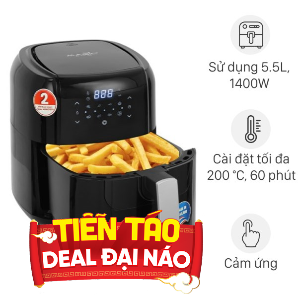 Nồi chiên không dầu Magic Eco 5.5 lít AC-102