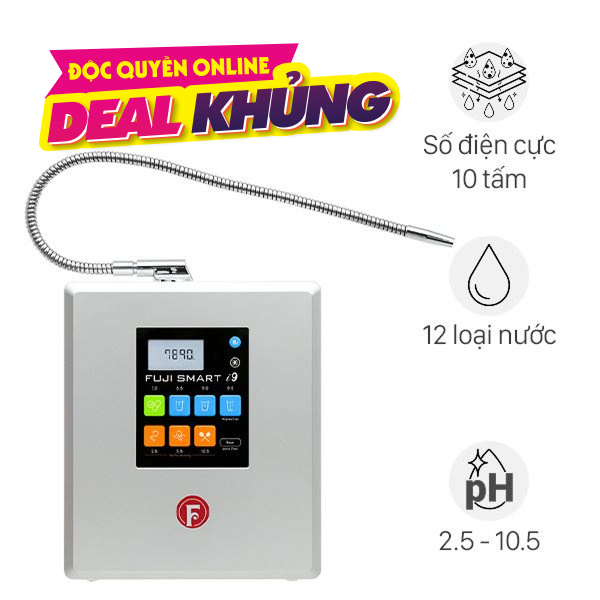 Máy lọc nước điện giải ion kiềm Fuji Smart i9 10 tấm điện cực