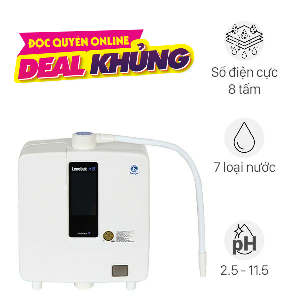 Máy lọc nước điện giải ion kiềm Kangen LeveLuk K8