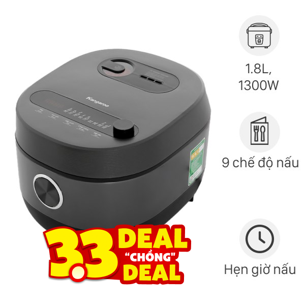 Nồi cơm điện cao tần Kangaroo 1.8 lít KG18RIH2