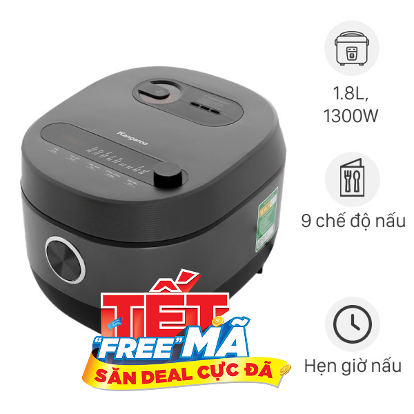 Nồi cơm điện cao tần Kangaroo 1.8 lít KG18RIH2