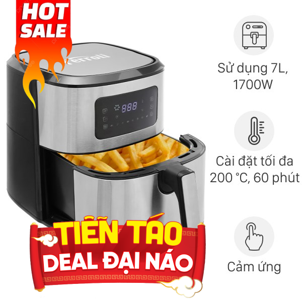 Nồi chiên không dầu Ferroli 7 lít FAF-7.0D