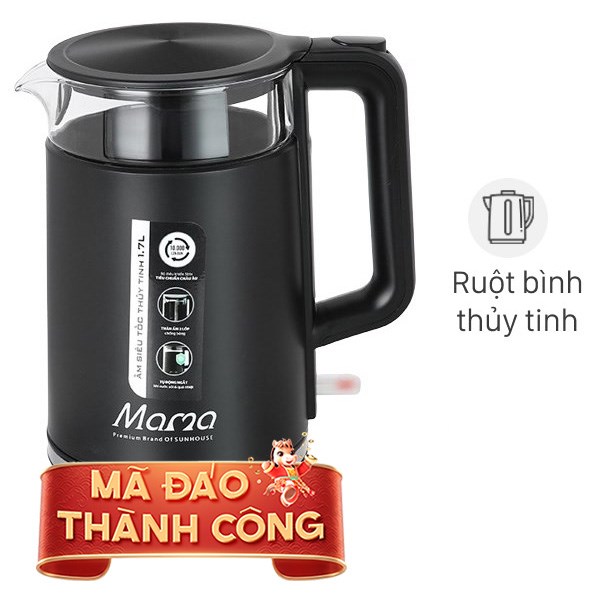 Bình đun siêu tốc Sunhouse Mama 1.7 lít SHD1330