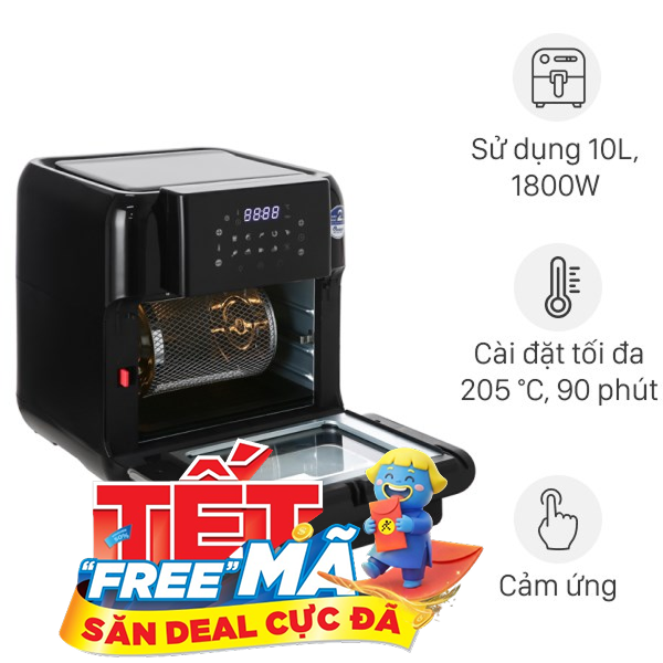 Lò chiên không dầu BlueStone 10 lít AFB-5888