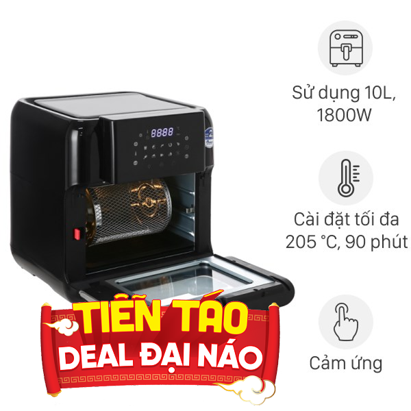 Lò chiên không dầu BlueStone 10 lít AFB-5888