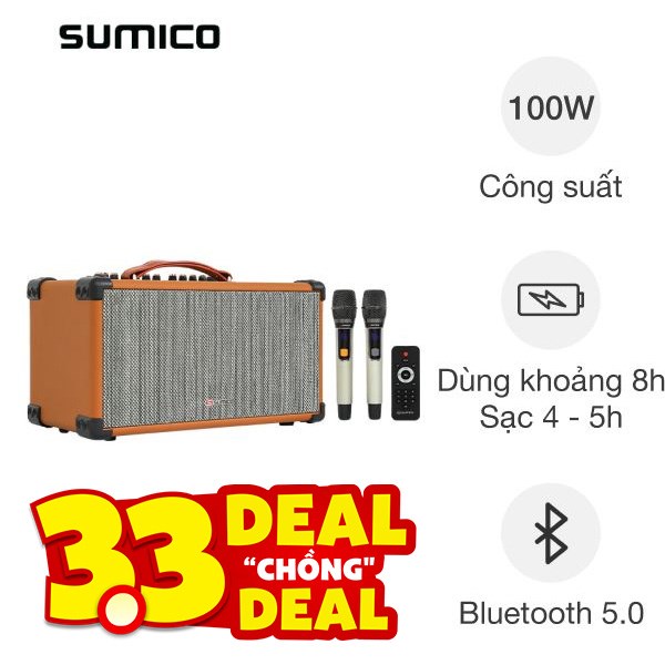Loa karaoke xách tay Sumico BT-S52
