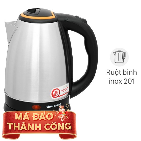 Bình đun siêu tốc Điện Quang 1.8 lít ĐQ EKT06 1518 BL