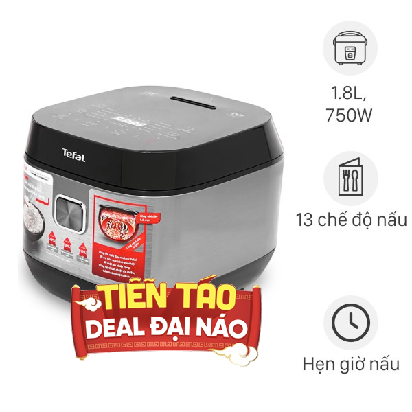 Nồi cơm điện tử Tefal 1.8 lít RK776B68