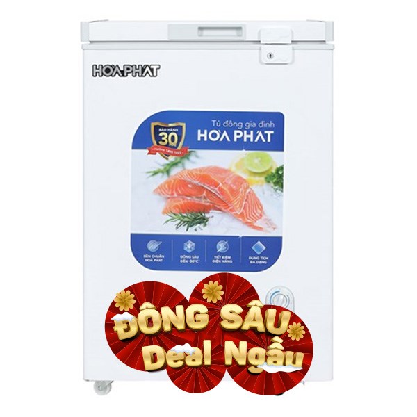 Tủ đông mini Hoà Phát  107 lít AN6107