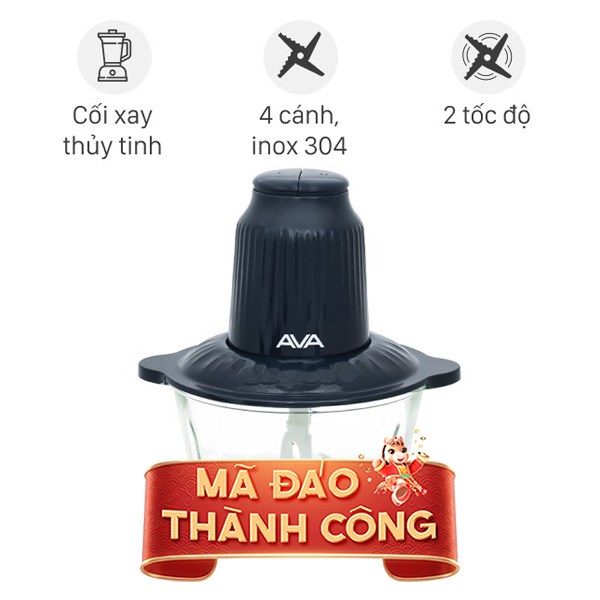 Máy xay thịt đa năng AVA AM6103 300W 1.8 lít
