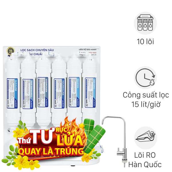 Máy lọc nước RO Hydrogen Hòa Phát HWU1A 1022