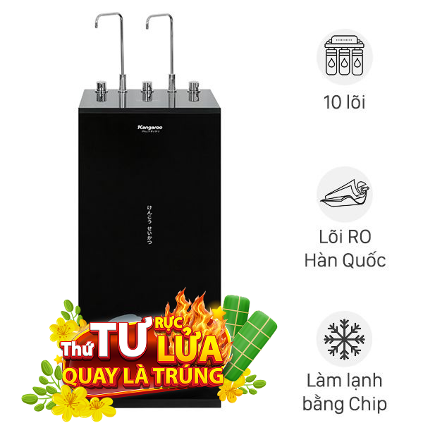 Máy lọc nước RO nóng nguội lạnh Hydrogen Kangaroo KG10A12