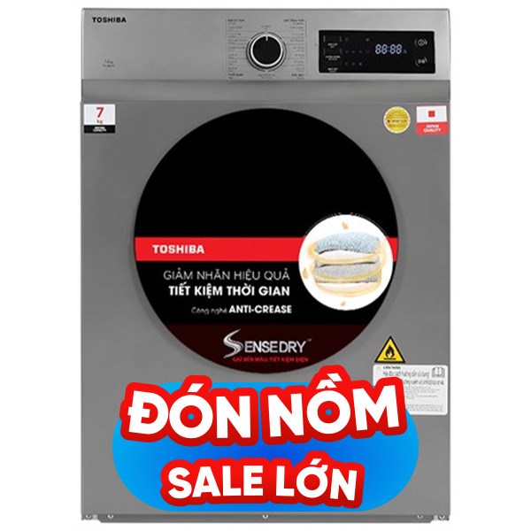 Máy sấy thông hơi Toshiba 7 Kg TD-H80SEV(SK)