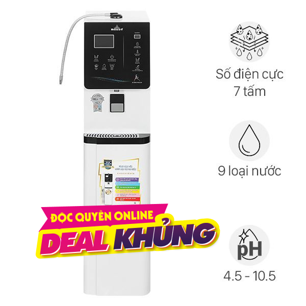 Máy lọc nước điện giải ion kiềm nóng nguội lạnh ROBOT IonKing 711X