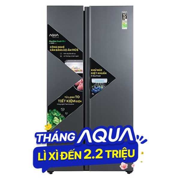 Aqua Inverter 646 lít AQR-S682XA(SLB)