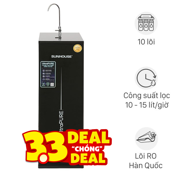 Máy lọc nước RO Hydrogen Sunhouse SHA8810K