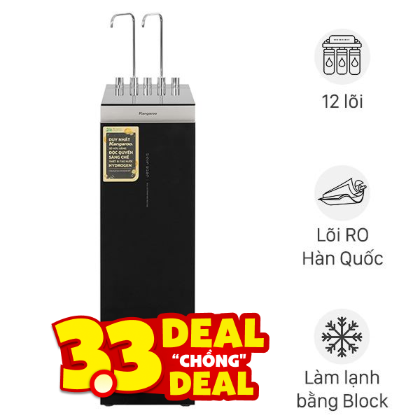 Máy lọc nước RO nóng nguội lạnh Hydrogen Kangaroo KG12A8