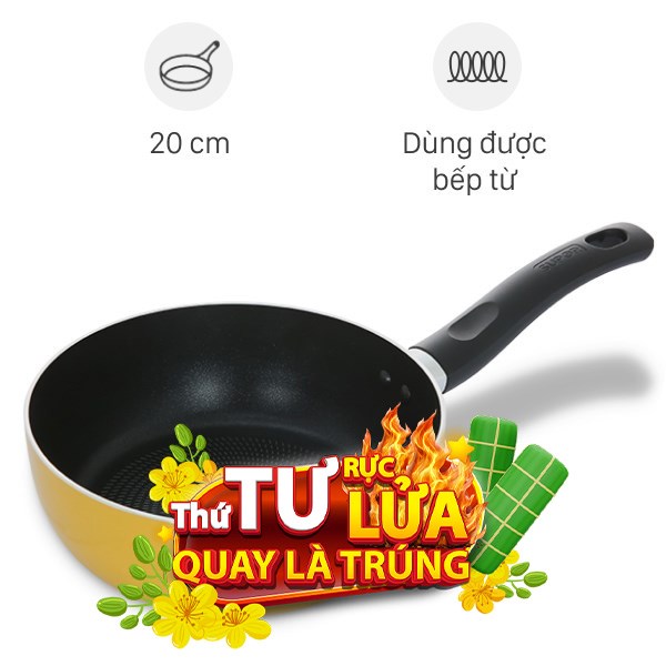 Chảo nhôm sâu chống dính đáy từ Supor H23110-SJ20