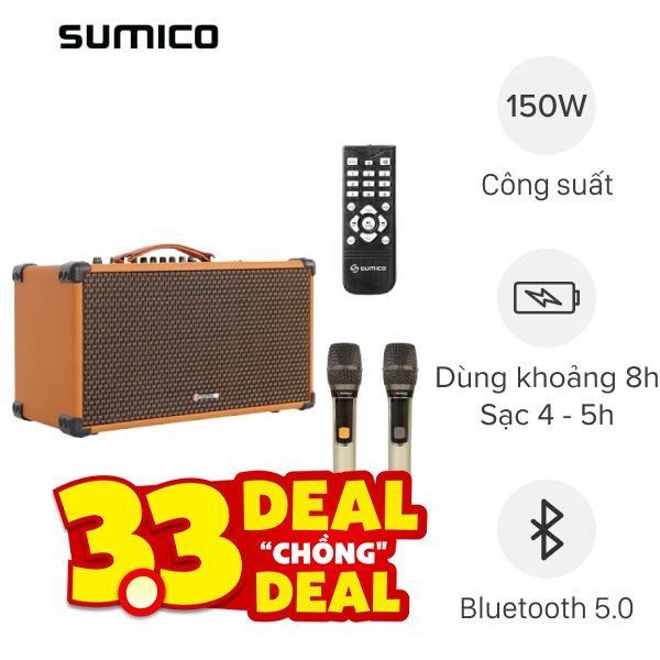 Loa karaoke xách tay Sumico BT-S65