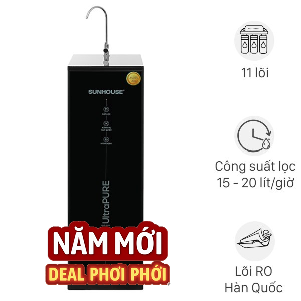 Máy lọc nước RO Hydrogen Sunhouse SHA8800KL