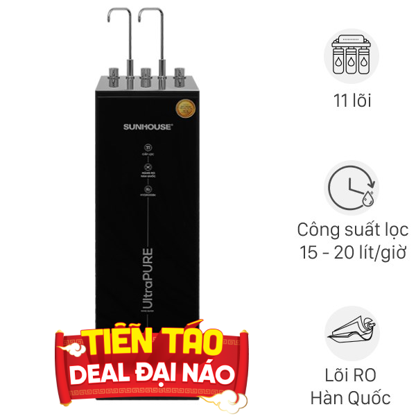 Máy lọc nước RO nóng nguội lạnh Hydrogen Sunhouse SHA76222KL