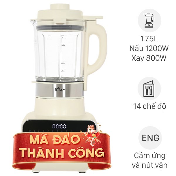 Máy làm sữa hạt đa năng Bear BCB-D17231W