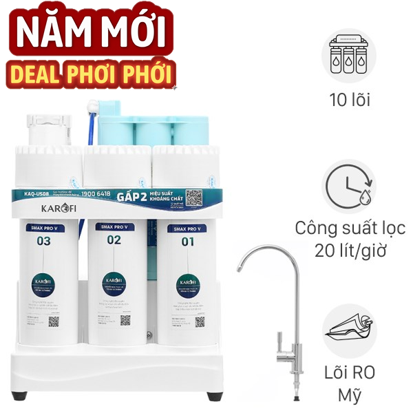 Máy lọc nước RO Karofi KAQ-US08