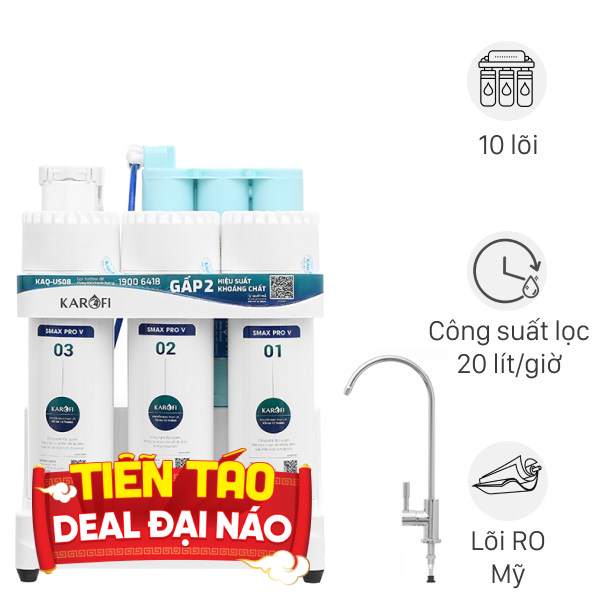 Máy lọc nước RO Karofi KAQ-US08