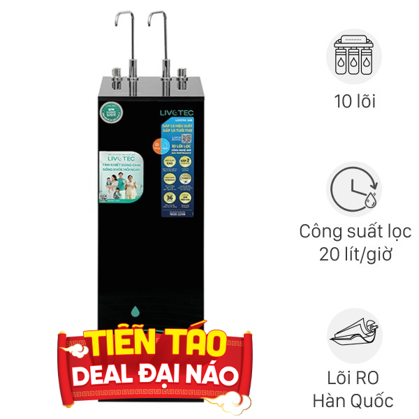 Máy lọc nước RO nóng nguội Hydrogen Livotec 635