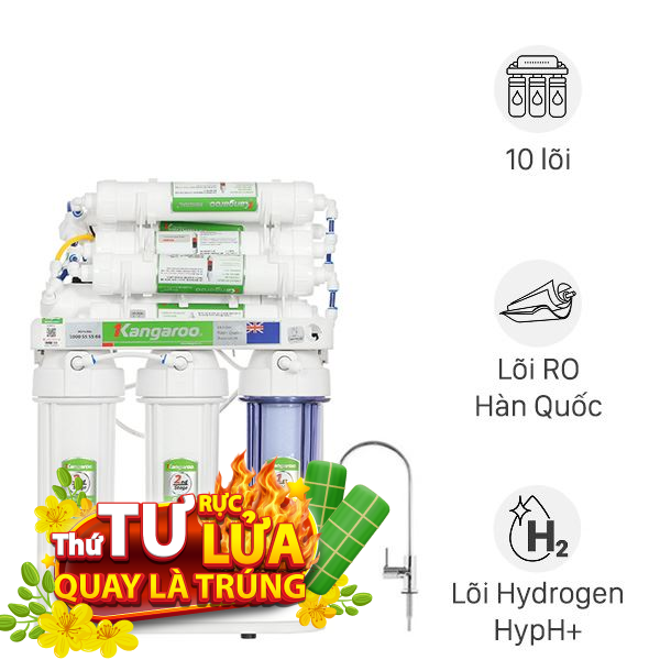 Máy lọc nước RO Hydrogen Kangaroo KGRP10
