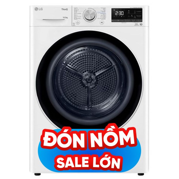 Máy sấy bơm nhiệt LG 10.5 Kg DVHP50W