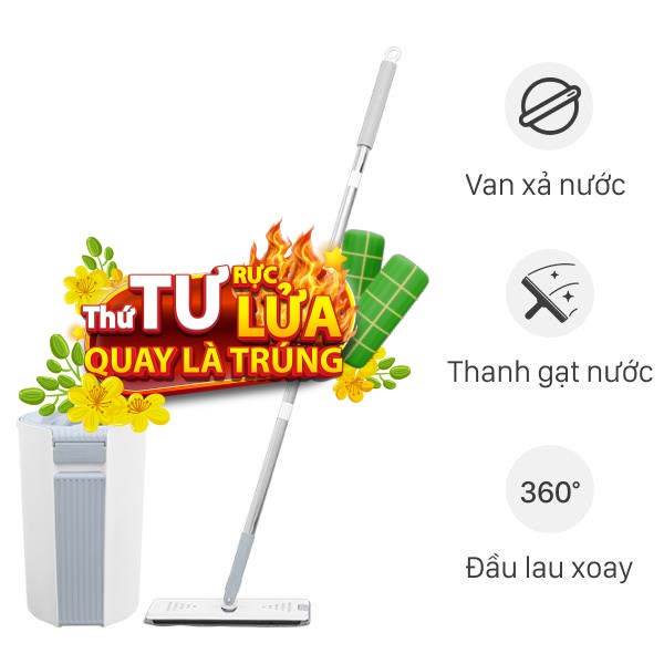 Bộ lau nhà tự vắt Delites BH-M760