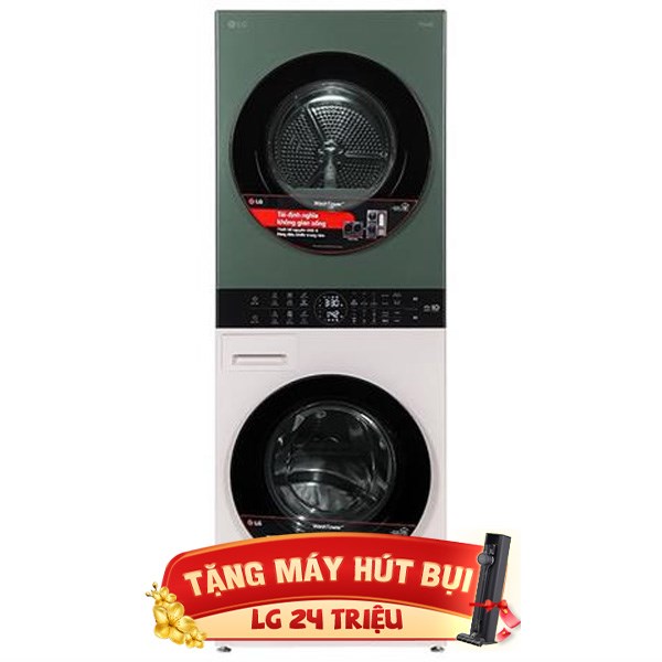 Tháp giặt sấy LG Inverter Giặt 14 Kg – Sấy 10 Kg WT1410NHEG