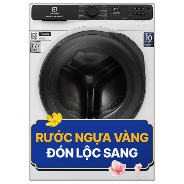 Electrolux Inverter Giặt 11 Kg – Sấy 7 Kg EWW1123P5WC