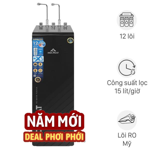 Máy lọc nước RO nóng nguội lạnh Hydrogen Hòa Phát HPN639