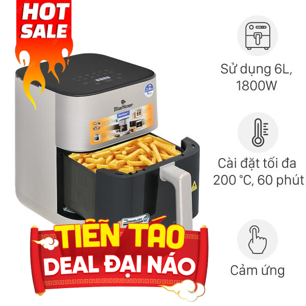 Nồi chiên không dầu BlueStone 6 lít AFB-5867