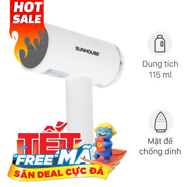 Bàn ủi hơi nước cầm tay Sunhouse SHD2176 1000W