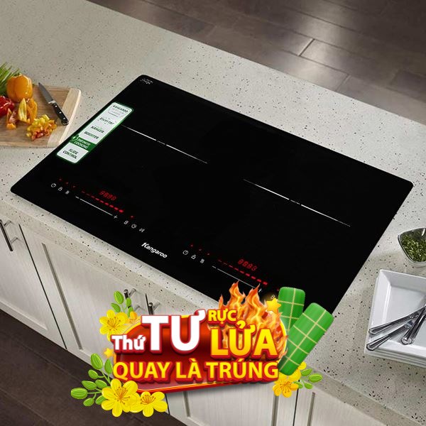 Bếp từ đôi âm Kangaroo KGIC48D1C 4800W