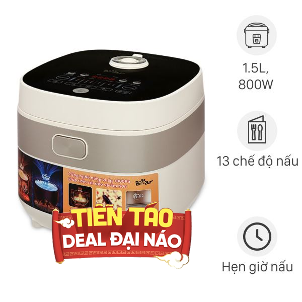 Nồi cơm điện tử Bear 1.5 lít RC-4H40A