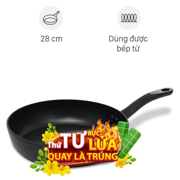 Chảo nhôm chống dính đáy từ Tefal Flavor Force E2770674
