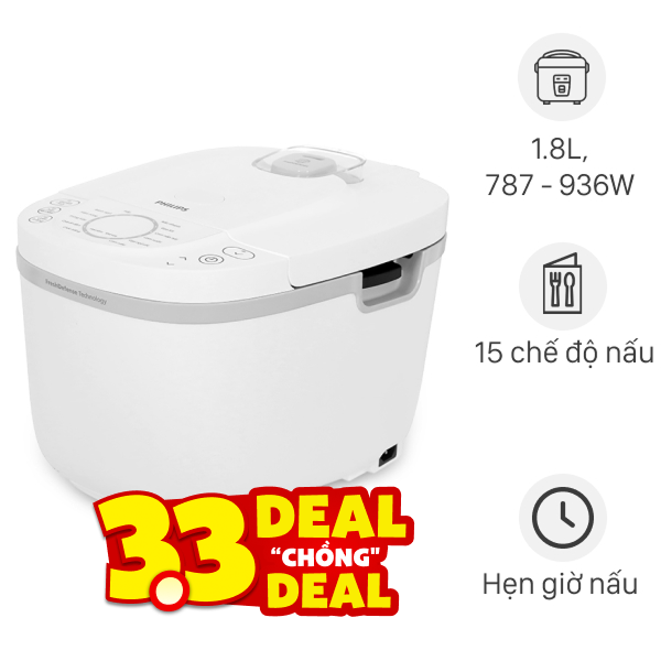 Nồi cơm điện tử Philips 1.8 lít HD4717/30