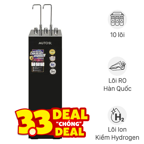 Máy lọc nước RO nóng nguội lạnh Hydrogen ion kiềm Mutosi MP-S128H