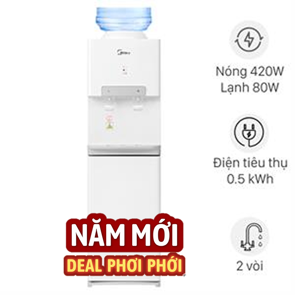 Cây nước nóng lạnh Midea YD1732S-W 500W
