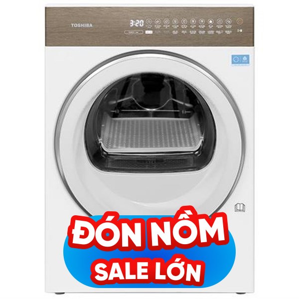 Máy sấy bơm nhiệt Toshiba 8 Kg TD-T37BS90HWV(WT)