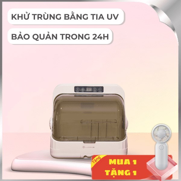 Máy sấy tiệt trùng UV LUMIAS LUD-08 đế inox