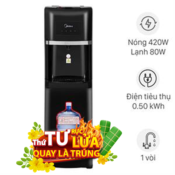Cây nước nóng lạnh Midea YD1135AS-B 500W