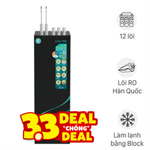 Máy lọc nước RO nóng nguội lạnh Hydrogen Livotec 828