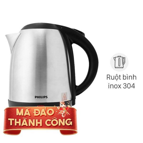 Bình đun siêu tốc Philips 1.5 lít HD9306